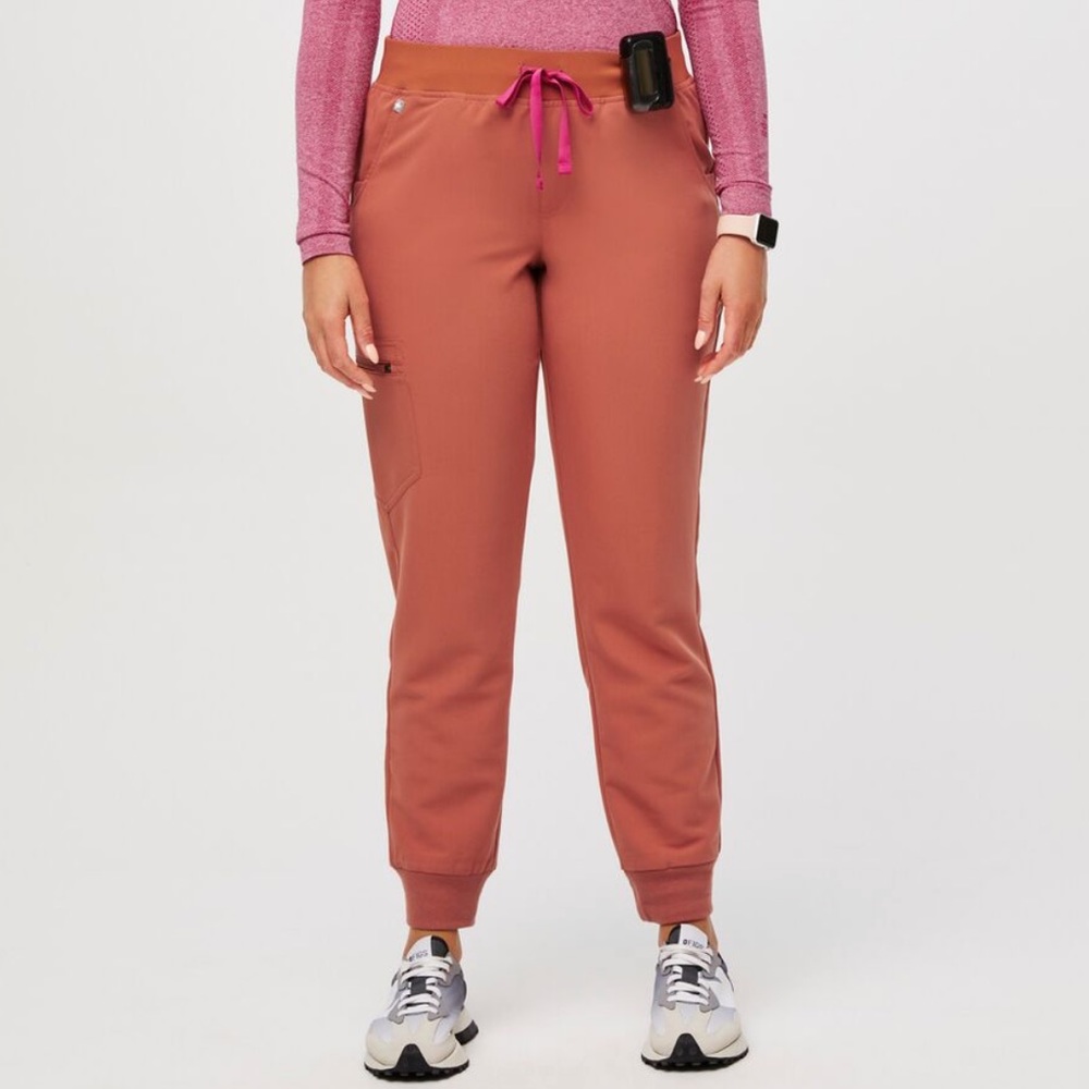 women's FIGS SCRUBS Terracotta Zamora™ - Jogger Scrub Pants - S / Terracotta